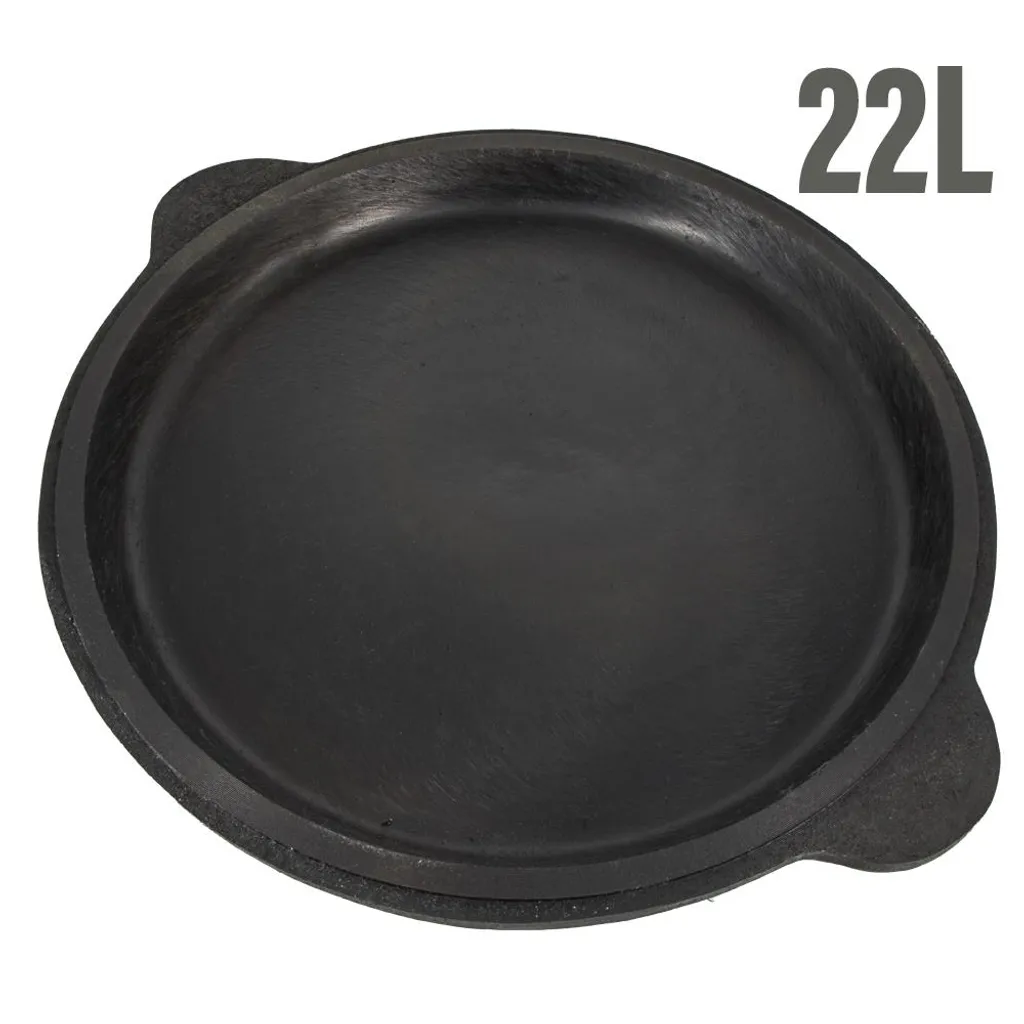 Kazan Gusseisen 22 Liter Deckel-Pfanne Kasan Mit Glattem Boden 6 Kazan Gusseisen 22 Liter Deckel-Pfanne Kasan Mit Glattem Boden – Bild 4