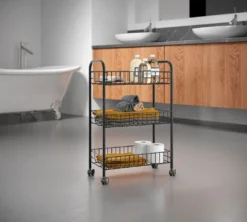 3 Etagen Allzweckwagen Rollwagen Regalwagen Küchenwagen Etagenwagen Barwagen -Haushaltswaren Store 26b09ae40638149f1db5882f602e3933