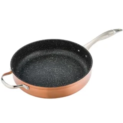 Excellence Sauteuse Ø28 Cm By Kitchen Pro - Schmorpfanne 28cm Mit Deckel, Pfanne, Aus Kupfer Und Rostfreiem Edelstahl, Induktion -Haushaltswaren Store 285f7e5e46cbf3227e608eab06e231ba