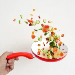 Pfannenset Keramik 5-tlg Bratpfannen Rot Neu -Haushaltswaren Store 28f706ec03bd9f226ae5c067892b0d1a