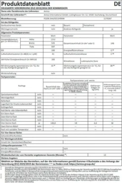 Amica GS 15406 W, Gefrierschrank, 125 Cm Höhe, Weiß, -Haushaltswaren Store 29770efdde85bd38d3d0dd27f9fd7bb3