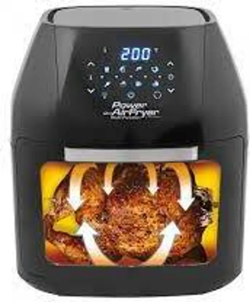 Mediashop Power AirFryer Multi-Function Heißluftfritteuse Backen Toasten Drehgrill Inkl. Rezeptheft Grillspieß 1800 Watt 10 Mediashop Power AirFryer Multi-Function Heißluftfritteuse Backen Toasten Drehgrill Inkl. Rezeptheft Grillspieß 1800 Watt – Bild 8
