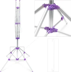 Relaxdays Wäschespinne 19 M Leine Mit Standfuß -Haushaltswaren Store 29d6fc3cd7148e5730f9a9404da9ed66