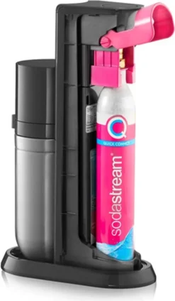 SodaStream DuoTitan Trinkwassersprudler, Inkl. 1x 1 Liter Glasflasche, 1x 1 Liter PET, 1 X Quick Connect Zylinder -Haushaltswaren Store 2a7cd4b6ac02e46e2865fdabca3fd0da