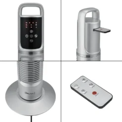 Turmventilator Standventilator Säulenventilator Fernbedienung Silber [in.tec] -Haushaltswaren Store 2aea6ce948307e4160f308b0e0573382