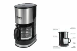 Filterkaffeemaschine Glaskanne Kunststoff TM Electron 06 L 6 Tassen 12 Filterkaffeemaschine Glaskanne Kunststoff TM Electron 06 L 6 Tassen -Haushaltswaren Store 2b2dabe137e19253174194aa5063ed5b