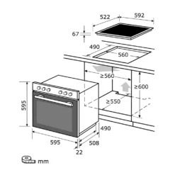 Exquisit EHE 185-1.2-Set Einbau-Herd Glaskeramikkochfeld | Ober-/Unterhitze | Inox 13 Exquisit EHE 185-1.2-Set Einbau-Herd Glaskeramikkochfeld | Ober-/Unterhitze | Inox -Haushaltswaren Store 2b5409be3175968fa3a07cee7e7ef67a