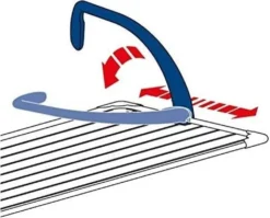 Gimi 101-90900 Hängetrockner Airy, Blau/weiß -Haushaltswaren Store 2bb1295e40f149d258014760299b96ba