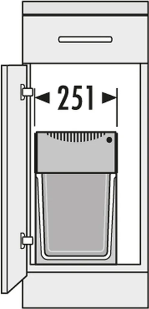 Hailo Abfallsammler TZ Swing 30.3/30 Terzett Abfalleimer Einbau Mülleimer 3666-84 5 Hailo Abfallsammler TZ Swing 30.3/30 Terzett Abfalleimer Einbau Mülleimer 3666-84 – Bild 3