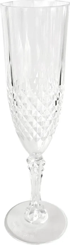 6er Set Kunststoff Champagner-Gläser Kristalleffekt 200ml / Ø6x22,5cm -Haushaltswaren Store 2cc4ad7c1f08fc8a071b0a938da318a6