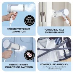 Dampfbürste Bürste Dampfglätter Dampfbügler Dampfer Steamer Wassertank MAXXMEE -Haushaltswaren Store 2cfda8c41cf6ca2622f698574d38cebc