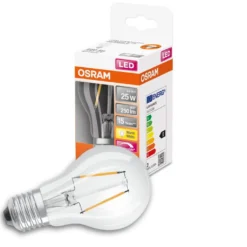 Osram LED Filament Leuchtmittel Birnenform 2,8W = 25W E27 Klar 250lm Warmweiß 2700K DIMMBAR -Haushaltswaren Store 2d335bf445b1c62b53419c7b603d532e