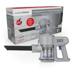 CLEANmaxx Akku-Zyklon-Staubsauger 22,2V - Hellgrau/blau -Haushaltswaren Store 2d349f84091988a32434a057d722a7ea