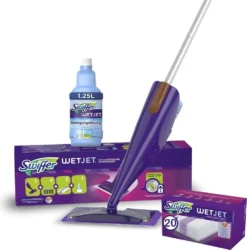 Swiffer WetJet Bodenwischer Starterpack - Wischtücher + Bodenreiniger (1er Pack) -Haushaltswaren Store 2d85935e361e5fc9ff3c38bccd2fa595
