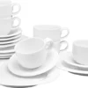 Weissestal DE000001 Tavola Kaffeeservice, Weiß, 18-teilig (1 Set) -Haushaltswaren Store 2da3cb772a8228445f621f2e66521ea9