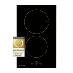 Exquisit Kochfeld EKI 301-5 | Induktion | Touch Control | 2 Kochstellen | Rahmenlos | 3400 W