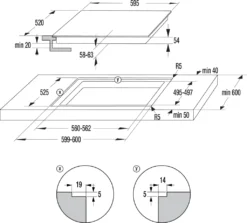 Gorenje Black Set 4 INDUCTION Einbauherd - Set Mit Induktions-Kochfeld Mit Edelstahlrahmen - 77L XXL Volumen - GentleClose - AirFry - PizzaMode - ChildLock - PerfectGrill - Teleskopauszüge - Schwarz -Haushaltswaren Store 2dd9718164d01190b7075c7cfa351844