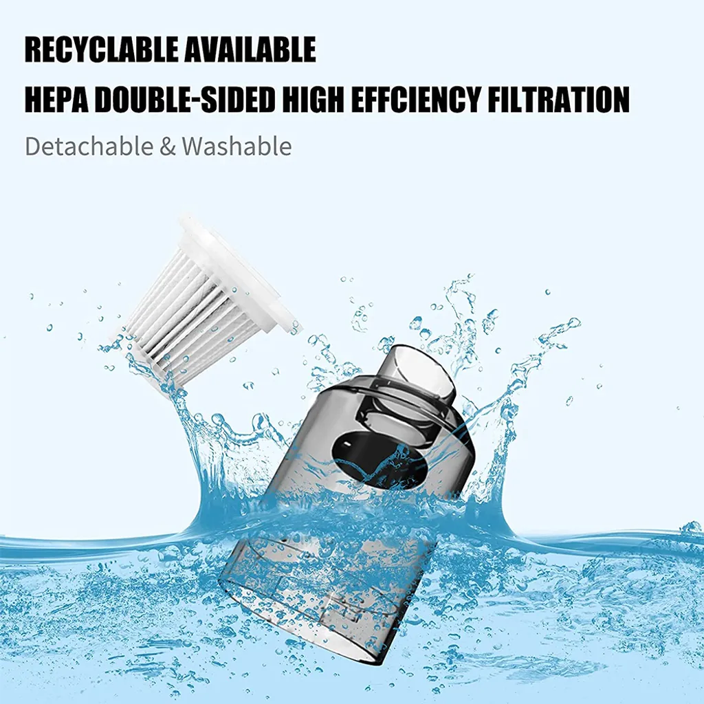 Auto Staubsauger, Rikimxin Handstaubsauger 9000Pa Starke Power Sauger Tragbarer Mini Autostaubsauger Kabellos Wiederaufladbar Staubsauger Mit LED-Licht 90° Rotation Vakuum ,Green 10 Auto Staubsauger, Rikimxin Handstaubsauger 9000Pa Starke Power Sauger Tragbarer Mini Autostaubsauger Kabellos Wiederaufladbar Staubsauger Mit LED-Licht 90° Rotation Vakuum ,Green – Bild 8