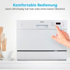 MEDION Tischgeschirrspüler (6 Gedecke Fassungsvermögen, 6 Reinigungsprogramme, ECO Programm, LED Anzeige, 51 DB, MD37210) -Haushaltswaren Store 2ee27bb53400484030f05118adb5bd9f