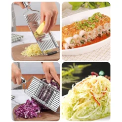 4-fach Gemüsehobel Mit 3 Zusätzlichen Einsätzen. V-Schneider, Julienneschneider Und Parmesanreibe. -Haushaltswaren Store 2f8c813d99dce82b3dfbc1483e8e0978