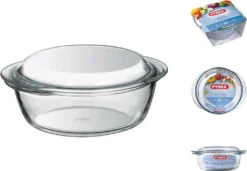 Pyrex ESSENTIAL Kasserolle Rund Mit Deckel 1,6 + 0,5l -Haushaltswaren Store 2fc20b09a164d02d4fd8a670d570db32