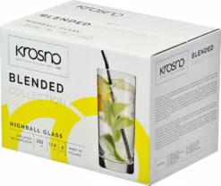 KROSNO Blended Longdrinkgläser, 6er-Set, 350 Ml -Haushaltswaren Store 3003dc772b502875c92dccbeaf1164bc