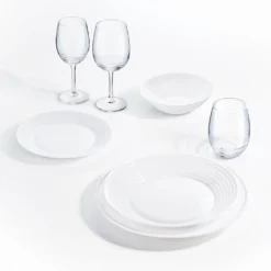 Tafelservice Harena 18-teilig Weiß LUMINARC Essservice Geschirrset Tafelset -Haushaltswaren Store 303703d9d3a3ac308c24a75cfccfdcf9
