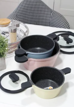 Mulex 6tlg. Topfset 'HAPPINESS' -Haushaltswaren Store 307ac01f53a109d5ceb5e2d36a0a35ff