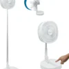 Starlyf® Foldable Fan – Wiederaufladbarer, Kabelloser Und Zusammenklappbarer Ventilator, Akkubetrieb Mit 3 Geschwindigkeiten, 2in1 - Tischventilator Und Standventilator – Aus Der TV Werbung -Haushaltswaren Store 30e087ae1e838d6b4284941a538e1682