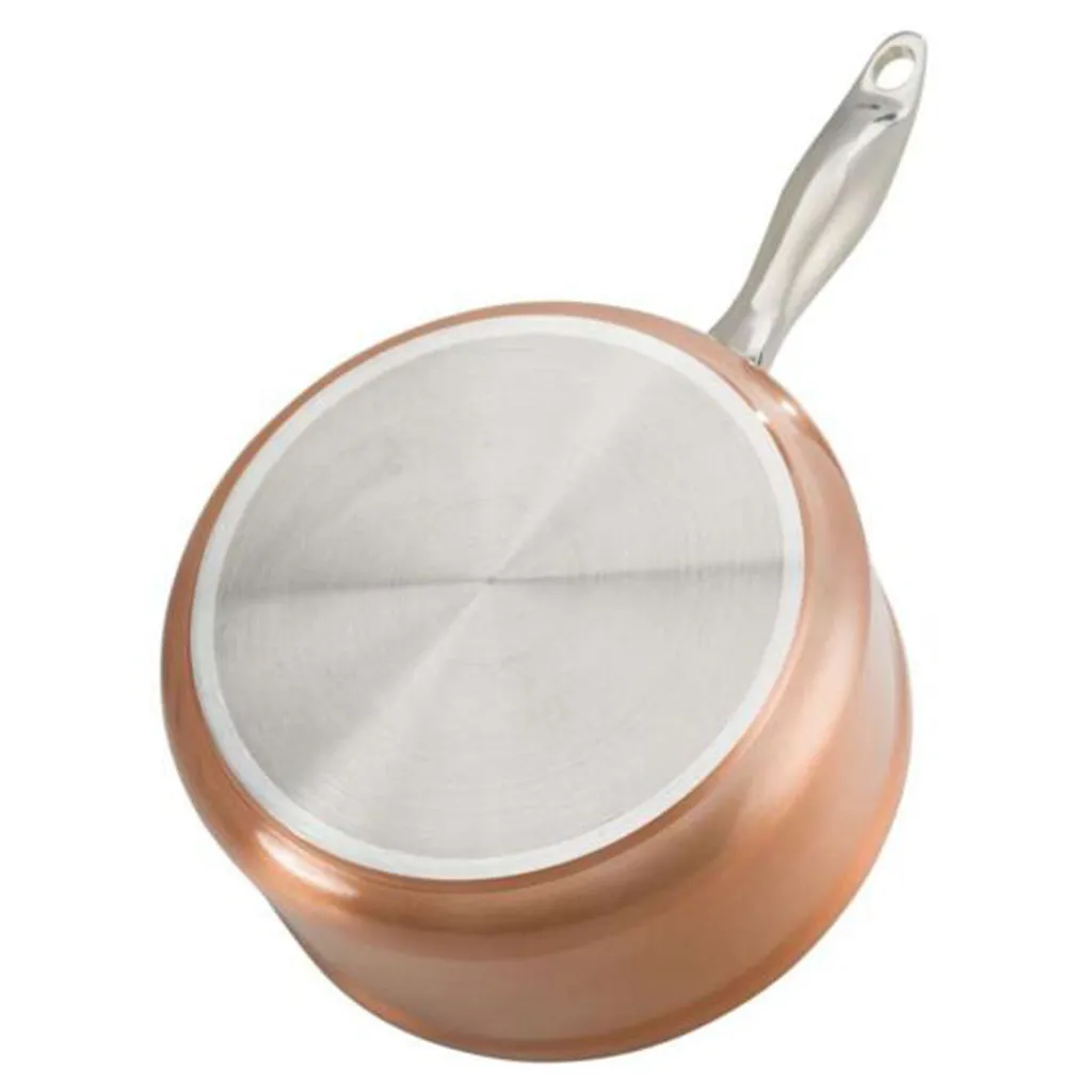 Excellence Cuivre Ø20 Cm By Kitchen Pro - Stielkasserolle 20cm Ohne Deckel, Kochtopf Klein 2,5 Liter, Aus Kupfer Und Rostfreiem Edelstahl, Induktion 6 Excellence Cuivre Ø20 Cm By Kitchen Pro - Stielkasserolle 20cm Ohne Deckel, Kochtopf Klein 2,5 Liter, Aus Kupfer Und Rostfreiem Edelstahl, Induktion – Bild 4