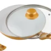 CERAMICORE - 5ER-SET KERAMIK-Beschichtung Mit Glasdeckel Bratpfannenset 20cm 24cm 28cm Pfannenset Aluminium Gold -Haushaltswaren Store 329f7677e9840ccc781a8e5f5988a034