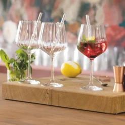 Nachtmann Gin&Tonic + 4 Glastrinkhalme 7574/8tlg. Tastes Good 103143 -Haushaltswaren Store 32c0955a58ef528d913f8785fa1ad5d6