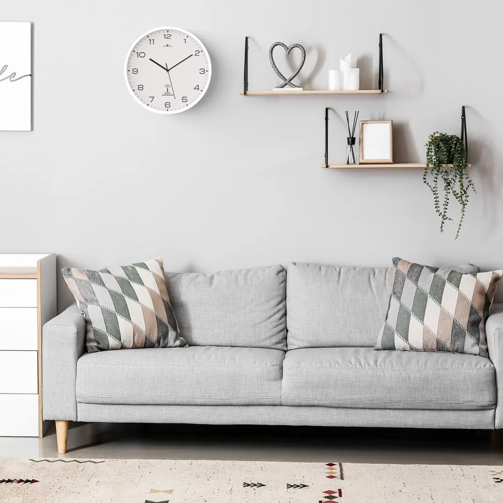 Monzana Wanduhr Funk Automatische Zeitumstellung Geräuscharm Quarzuhrwerk Analog 31 Cm Indoor Funkuhr Uhr Modern Weiß 7 Monzana Wanduhr Funk Automatische Zeitumstellung Geräuscharm Quarzuhrwerk Analog 31 Cm Indoor Funkuhr Uhr Modern Weiß – Bild 5