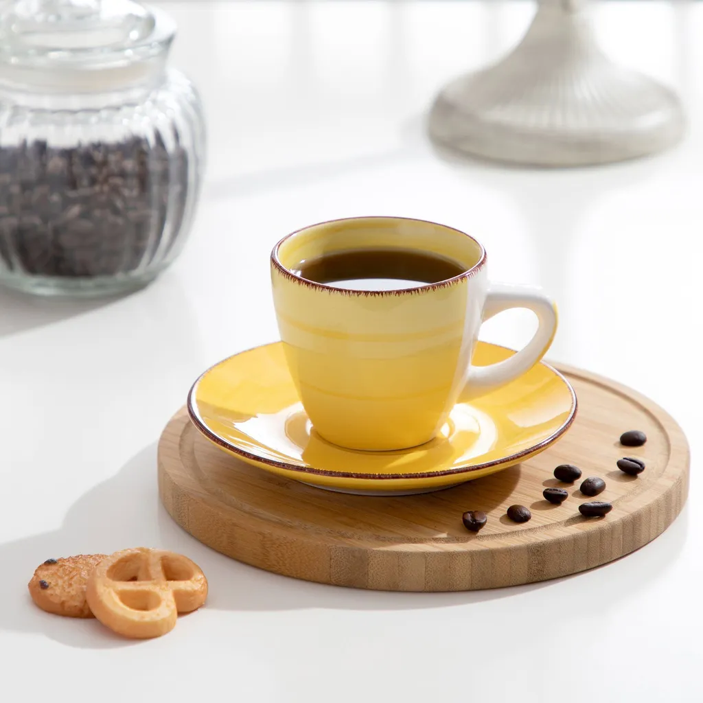 Kaffeeservice Steinzeug, Vancasso BONITA 12 Teiliges Kaffeeset, Cappuccino Tassenset Für 6 Personen, Tassen Und Untertassen 9 Kaffeeservice Steinzeug, Vancasso BONITA 12 Teiliges Kaffeeset, Cappuccino Tassenset Für 6 Personen, Tassen Und Untertassen – Bild 7