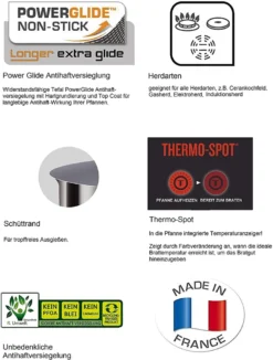 Tefal C55654 PROGRADE Topfset Pfannenset Induktion 8 TLG, UVP 299€, Für Alle Herdarten, Antihaft Pfannen 26 Cm + 30 Cm, Topf 24cm, Stieltopf 20 Cm + 18 Cm, Spülmaschinenfest -Haushaltswaren Store 35c59e368b006f794886c5511e460e33