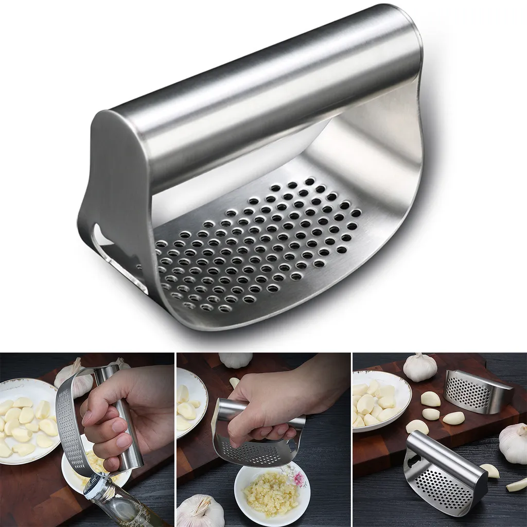 Knoblauch Ingwer Presse, Knoblauchpresse, Crusher Squeezer Stampfer 430 Edelstahl Crusher Squeezer Für Knoblauch Ingwer 3 Knoblauch Ingwer Presse, Knoblauchpresse, Crusher Squeezer Stampfer 430 Edelstahl Crusher Squeezer Für Knoblauch Ingwer