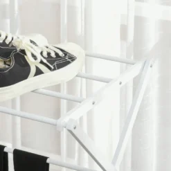 HOMCOM Wäscheständer Faltbar 8-stufiger Trockengestell Trockenständer Metall Kunststoff Weiß 74 X 35 X 144 Cm 15 HOMCOM Wäscheständer Faltbar 8-stufiger Trockengestell Trockenständer Metall Kunststoff Weiß 74 X 35 X 144 Cm -Haushaltswaren Store 3671a3e4e9c2595763f8b67fa5093f49