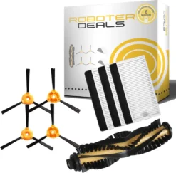 Zubehör Set (Ersatzteile) Für Ecovacs Deebot 500 Und 501 (3x Filter, 4x Seitenbürste, 1x Hauptbürste)