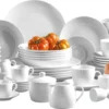 Mäser 102034 Kombiservice Alesia Für 6 Personen, Porzellan, Weiß (1 Set, 62-teilig) -Haushaltswaren Store 3799b646fc427845c7c5b69f67fa0a72