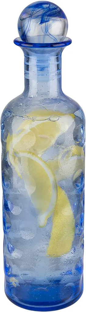 APS Glaskaraffe -ICEBLUE- /// Ø 8 Cm, H: 30 Cm, 0,8 Liter /// Glas, Blau, Silikon /// 10723 3 APS Glaskaraffe -ICEBLUE- /// Ø 8 Cm, H: 30 Cm, 0,8 Liter /// Glas, Blau, Silikon /// 10723