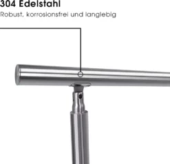 Iropro Treppengeländer Edelstahl Geländer 100cm Ohne Querstäbe Handlauf Balkongeländer Für Innen Außen 11 Iropro Treppengeländer Edelstahl Geländer 100cm Ohne Querstäbe Handlauf Balkongeländer Für Innen Außen -Haushaltswaren Store 3808be324ef2b59cecda48f83e0effac