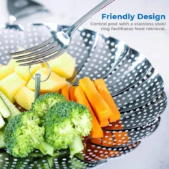 Edelstahl Dampfgarer Einstellbar Dünsteinsatz (16cm-25cm) Dämpfeinsatz Für Kochtöpfe -Haushaltswaren Store 381a90aecfb88fe9fefef5d6a17f222f