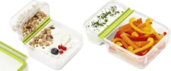 Emsa Yoghurt Box CLIP & GO 0,6 Liter Transparent / Grün