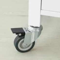 SoBuy FKW104-W Küchenwagen Servierwagen Rollwagen Mit Tür, Flaschenablage Und Schublade Weiß BHT Ca.: 80x93x40cm -Haushaltswaren Store 398dce959321710004cbd0a9cca0c17d