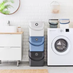 ROTHO Wäschesortiersystem 40 L ALBULA , Farbe:Mistletoe Weiß 11 ROTHO Wäschesortiersystem 40 L ALBULA , Farbe:Mistletoe Weiß -Haushaltswaren Store 39decda924a3ea2cd4c18a30e0763c0a