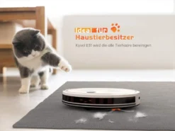 Kyvol E31 Saugroboter Mit Wischfunktion 2200Pa Wischroboter, 150Min. Laufzeit, Smart Navigation, Funktioniert Mit Alexa,ideal Für Tierhaare, Teppiche Und Hartböden, Weiß [+] -Haushaltswaren Store 39e1a57002bb1085e17835d5b779ccb5
