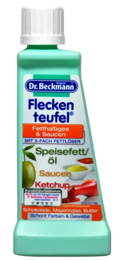 Dr. Beckmann Fleckenteufel Fetthaltiges & Saucen 50 Ml - Mit 3-Fach-Fettlöser -Haushaltswaren Store 39f1ba1ef3a1da2d8d2f6723dc66b96a