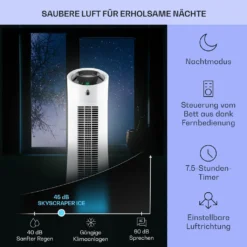 Klarstein Mobiles Klimagerät Ohne Abluftschlauch - Luftkühler Mit Wasser Ventilator Luftbefeuchter Luftreiniger Funktion - 6L Wassertank - Air Cooler Klimaanlage Mobil Mit Fernbedienung - Weiß 12 Klarstein Mobiles Klimagerät Ohne Abluftschlauch - Luftkühler Mit Wasser Ventilator Luftbefeuchter Luftreiniger Funktion - 6L Wassertank - Air Cooler Klimaanlage Mobil Mit Fernbedienung - Weiß -Haushaltswaren Store 3a0e91697368a649ce4deb9cc467b846