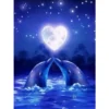 5D DIY Diamond Painting Full Diamant Kreuzstich Stickerei Malerei Delfin Bilder Deko 30x40cm