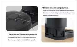 Roborock Auto Empty Dock For S7 ,S7 MaxV, Smart Bin Detection, HEPA Air Filter, Electrode Cleaning Brush (Schwarz) -Haushaltswaren Store 3ba1edec0e5130c4328d62ffc12639bb